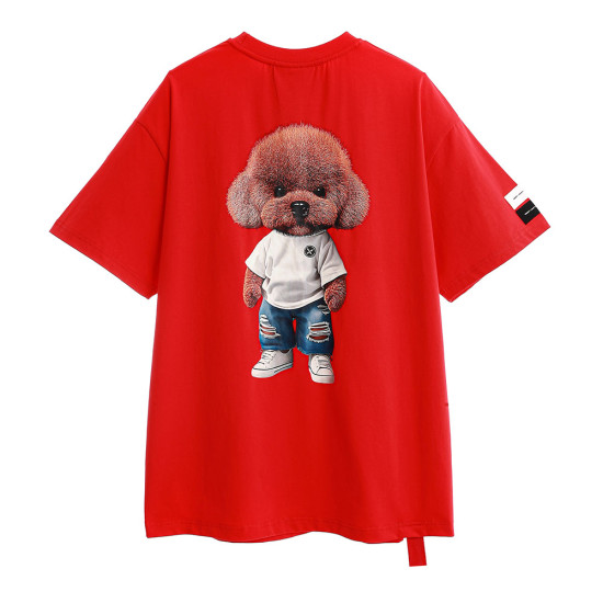 MWM Unisex κοντομάνικη μπλούζα Teddy Bear Streetwear Dog Print Tee